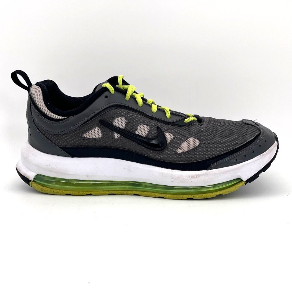 Nike Air Max Running Shoes Mens Size 8.5 Gray & Neon Green Jogging Workout - Picture 7 of 15